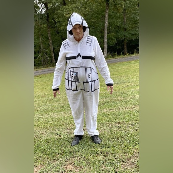 Star Wars Stormtrooper Adult Unisex Costume Fleece - White Size S/M - Picture 1 of 2